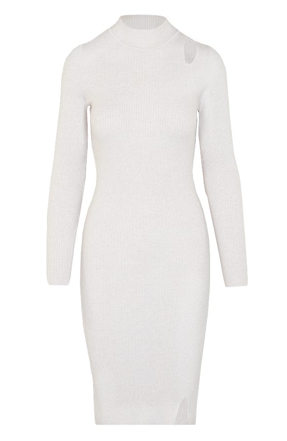 Open Detail Jurk Esmeralda Beige – shoparchief