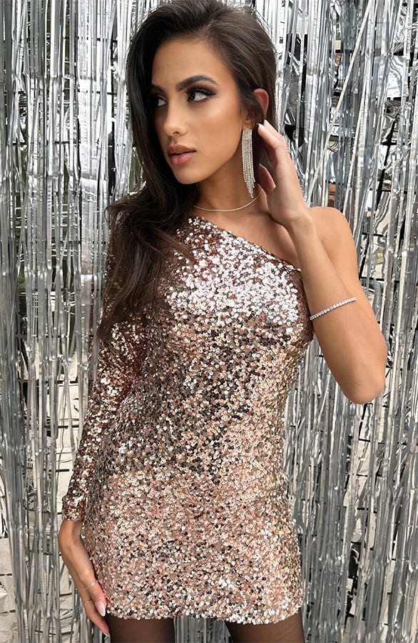 Party Pailletten Jurk Missy Rose – shoparchief — foto 4
