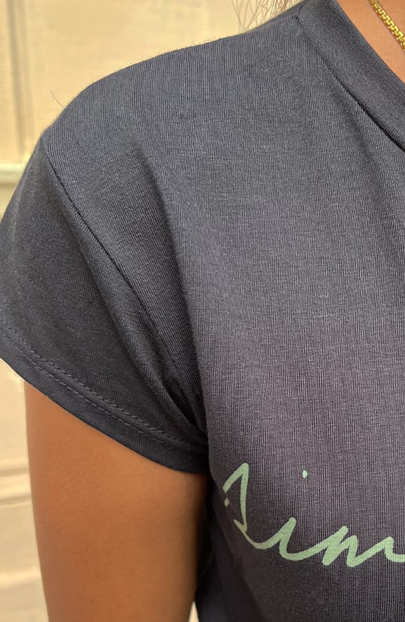 Sam Simple Things Top Zwart Groen – shoparchief — foto 4