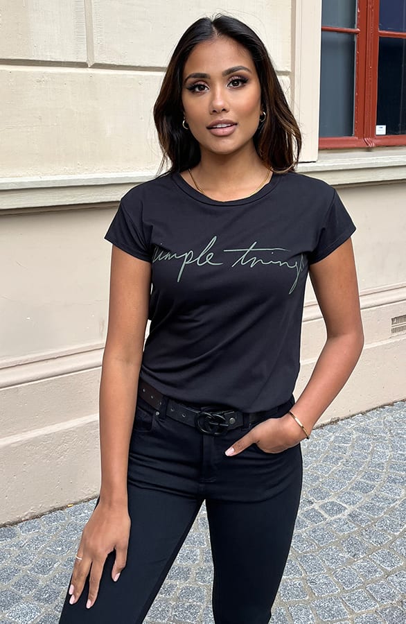Sam Simple Things Top Zwart Groen – shoparchief — foto 2