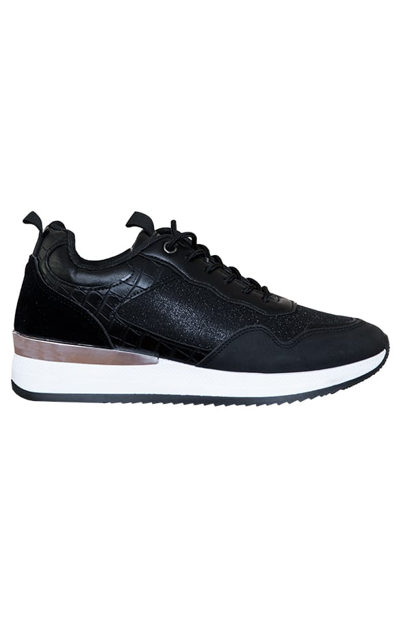 Sneakers Croco Fiene Zwart 2.0 – shoparchief
