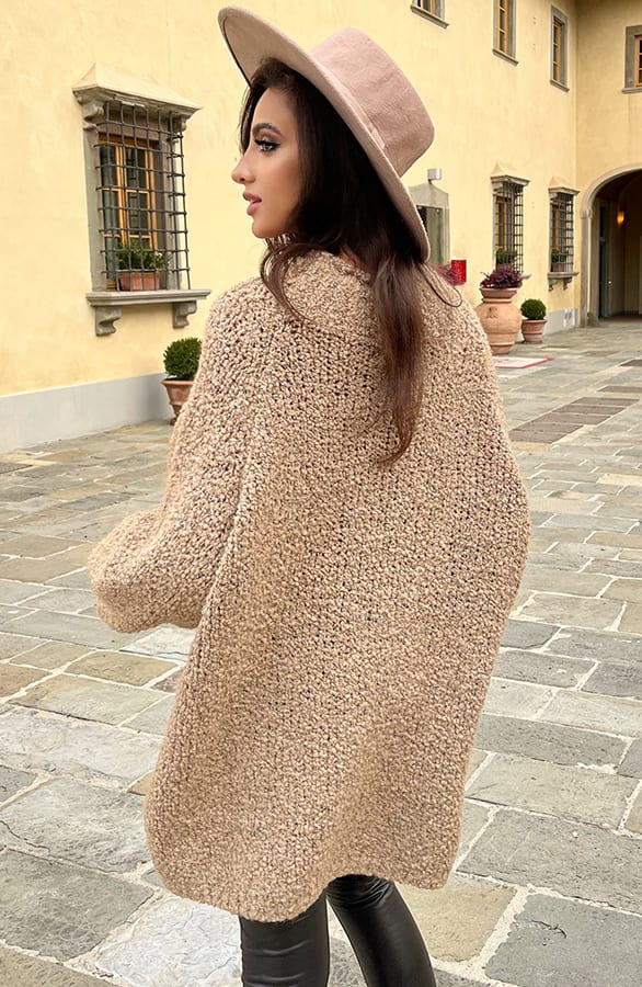 Soft Gebreide Tuniek Merel Camel – shoparchief — foto 4