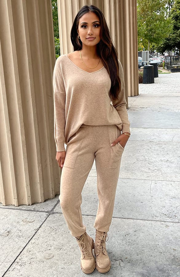 Soft Joggingtrui Stefanie Camel – shoparchief — foto 3