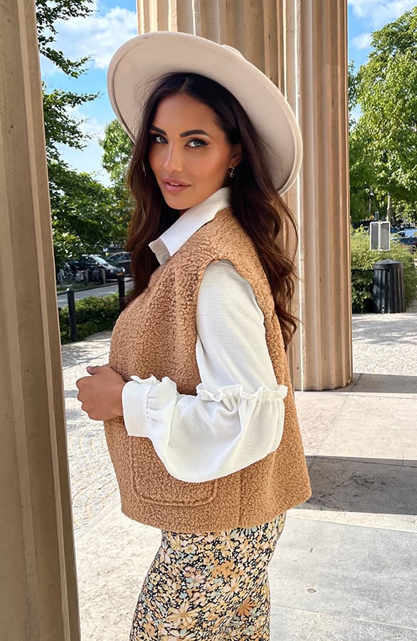 Teddy Gilet Tara Camel – shoparchief — foto 9