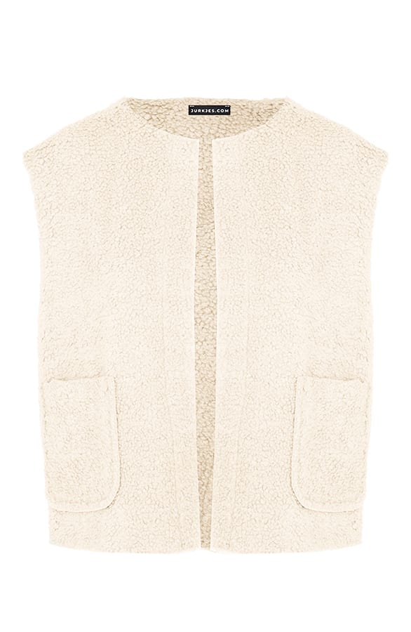 Teddy Gilet Tara Ecru – shoparchief