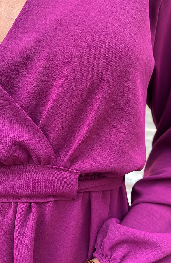 V-hals Jurk Kate Magenta – shoparchief — foto 5