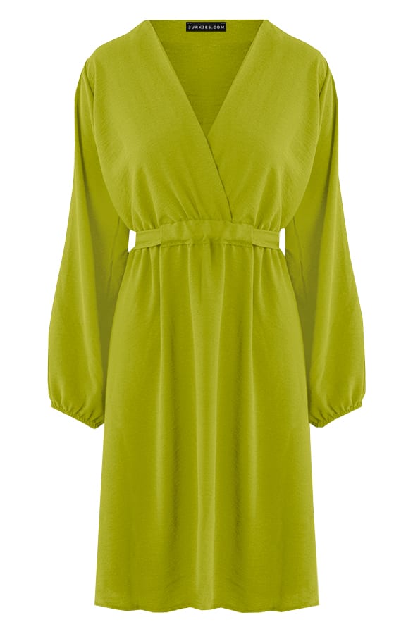 V-hals Jurk Kate Olive – shoparchief
