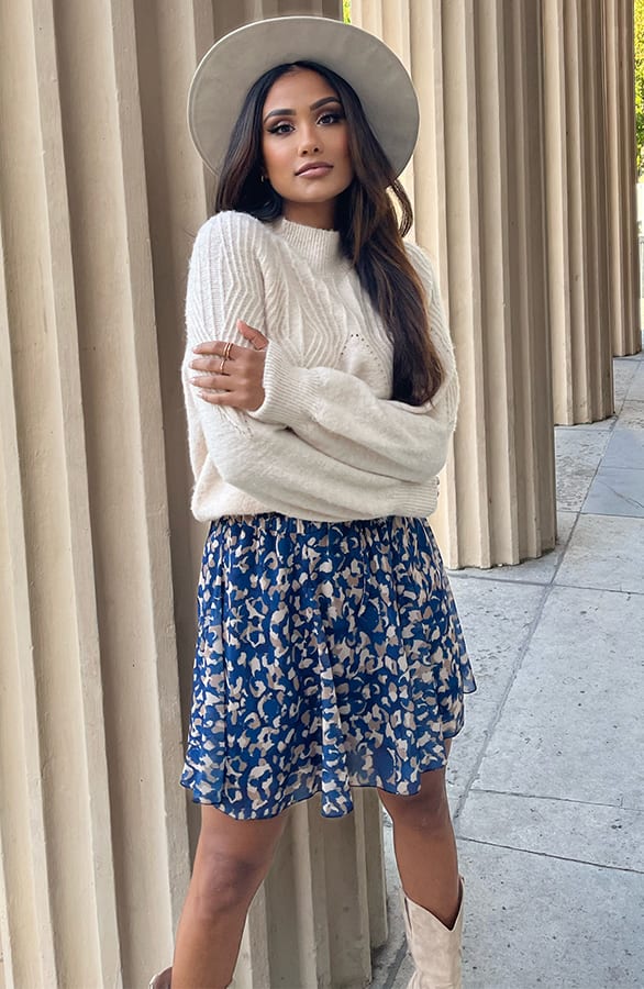 Dots Print Rok Louiza Blauw – shoparchief — foto 2