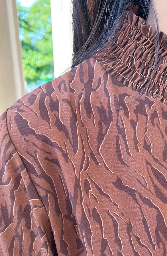 Zebraprint Col Jurk Dalina Choco – shoparchief — foto 5