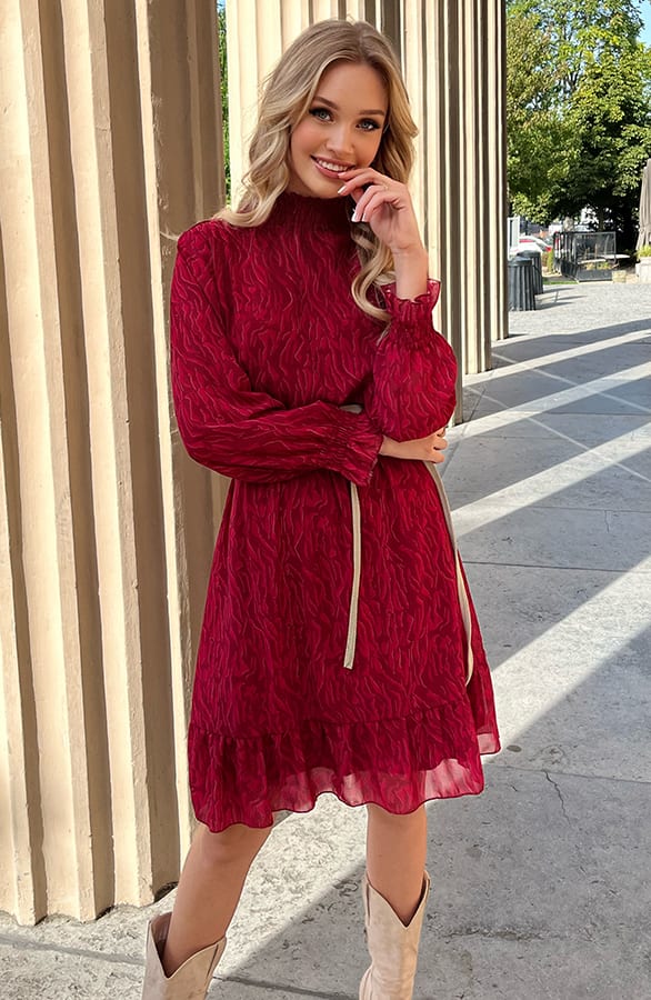 Zebraprint Col Jurk Dalina Roze – shoparchief — foto 6
