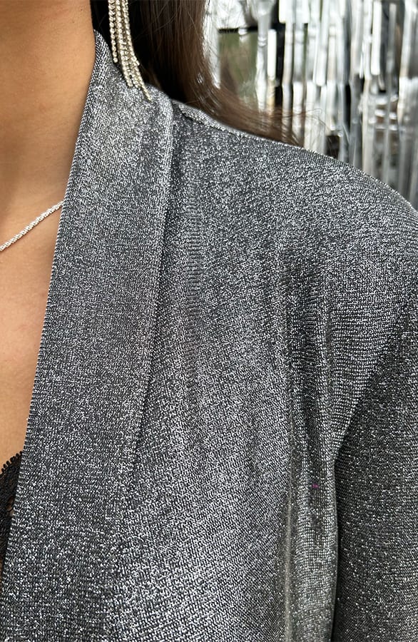 Blazer Met Glitters Maye Zilver – shoparchief — foto 6