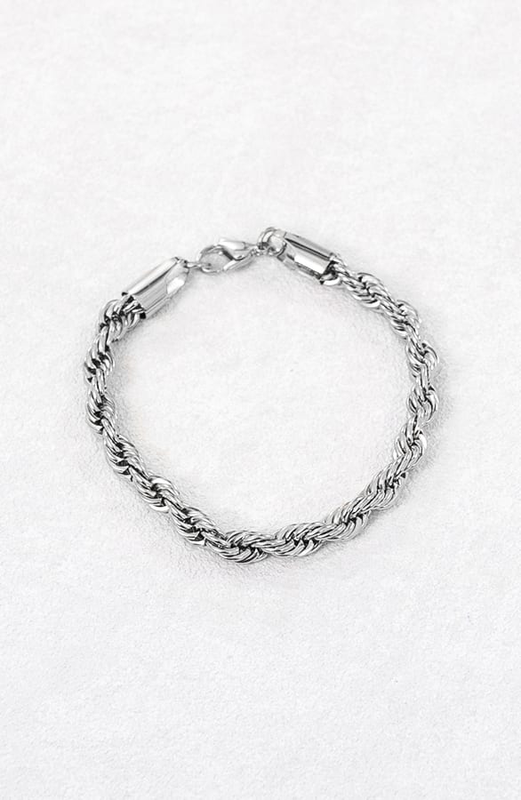 Braided Armband Denia Zilver – shoparchief