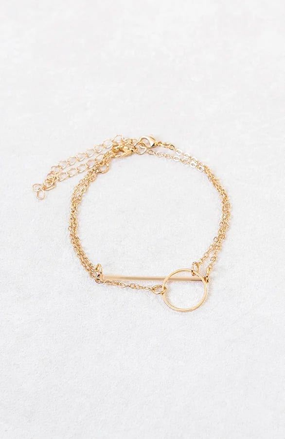 Dubbele Cirkel Armband Kelsey Goud – shoparchief
