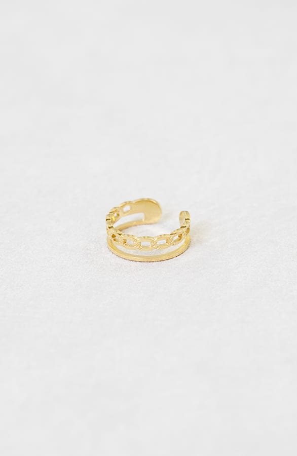 Exclusive Schakel Ring Harlee Goud – shoparchief