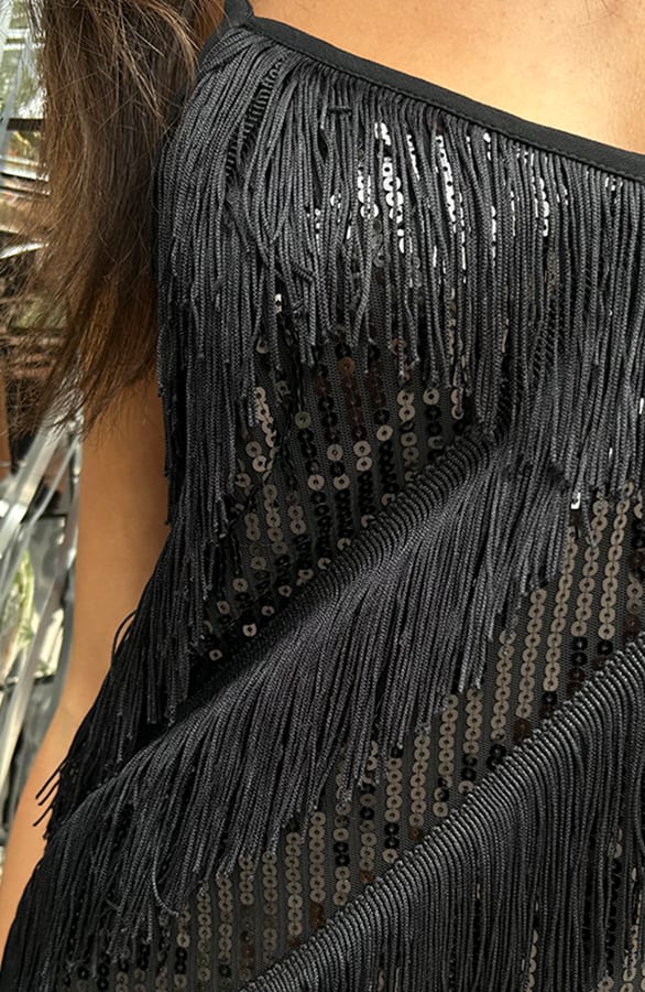 Franje Jurk Met Spaghettibandjes Khloe – shoparchief — foto 5