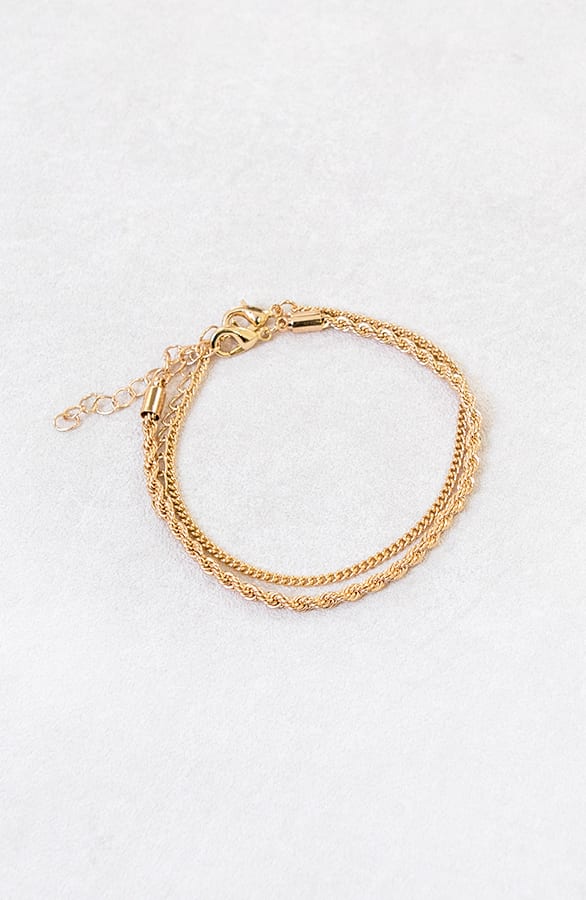 Gevlochten Armbanden Set Kaela Goud β shoparchief