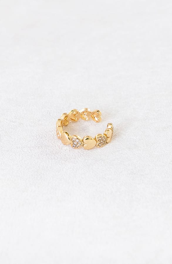 Diamond Hearts Ring Glenda Goud – shoparchief