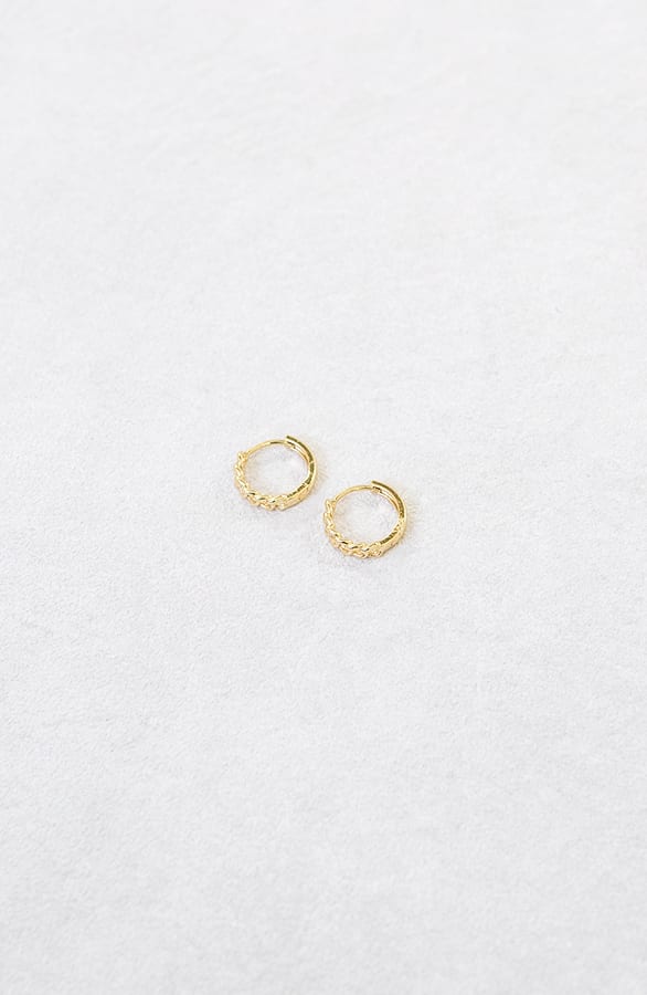 Kleine Chain Oorbellen Xaria Goud – shoparchief — foto 2