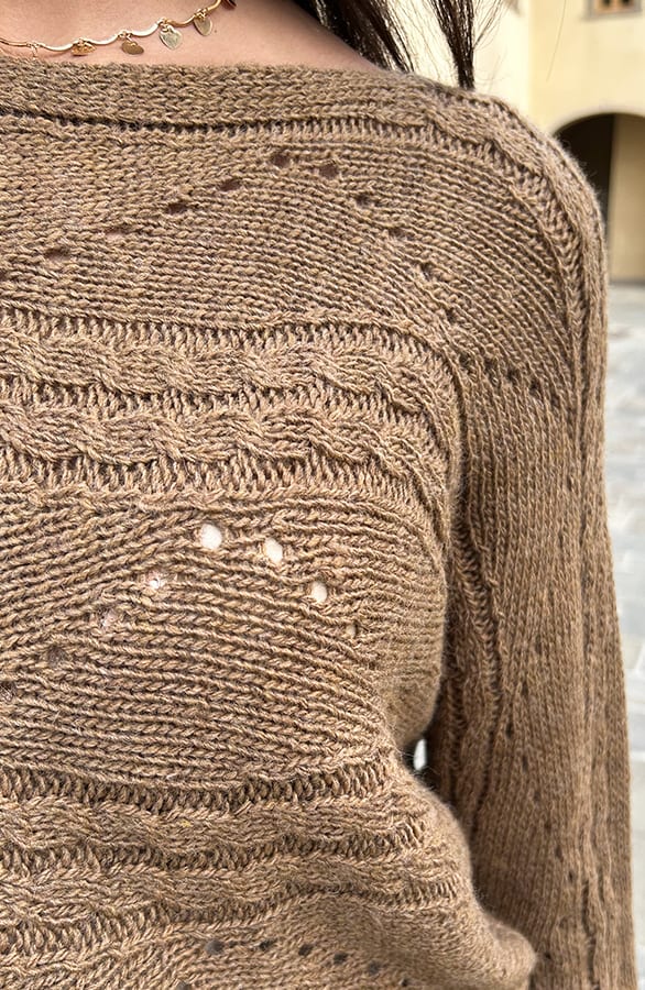 Knitted Longsleeve Clover Camel – shoparchief — foto 5