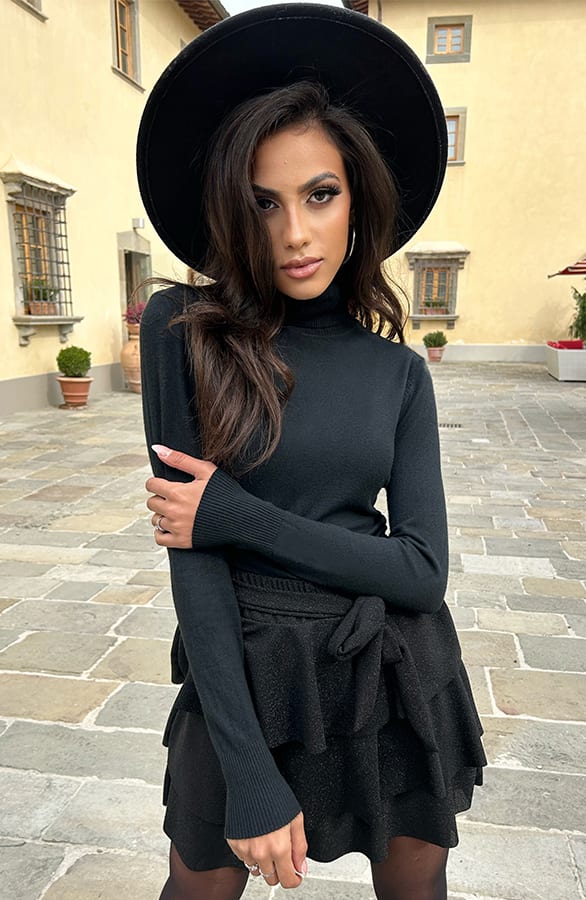 Lurex Ruffle Rok Elena Zwart – shoparchief — foto 4