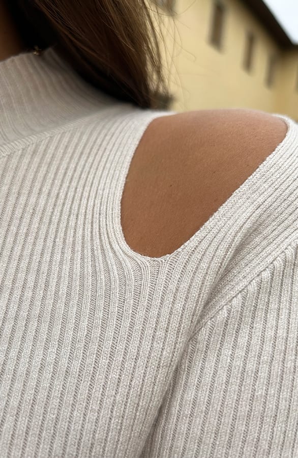 Open Detail Jurk Esmeralda Beige – shoparchief — foto 5