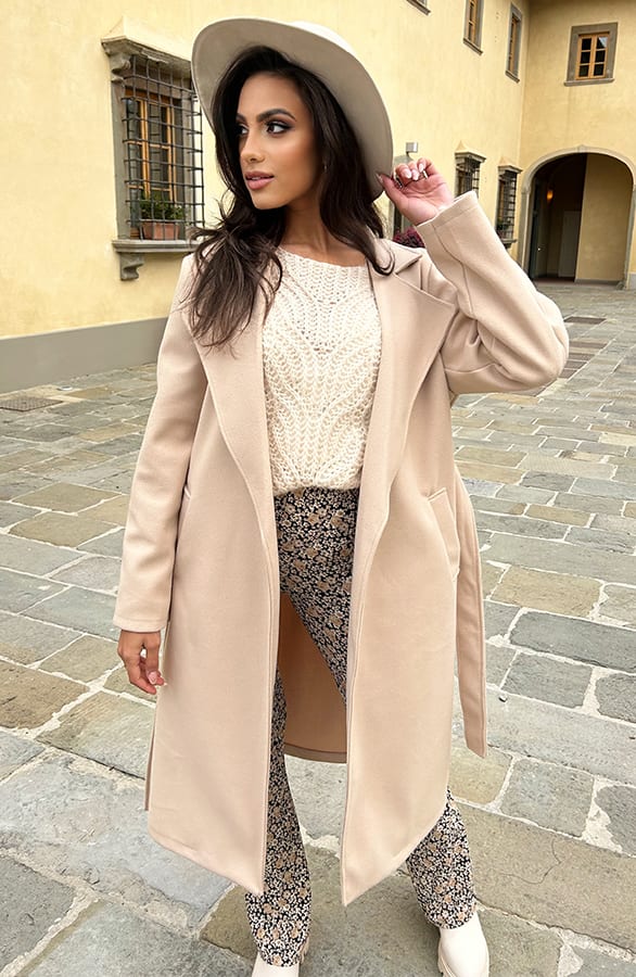 Oversized Trenchcoat Christa Beige – shoparchief — foto 3