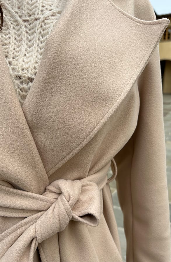 Oversized Trenchcoat Christa Beige – shoparchief — foto 5