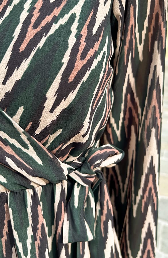 Print Strik jurk Vivian Smaragd – shoparchief — foto 5