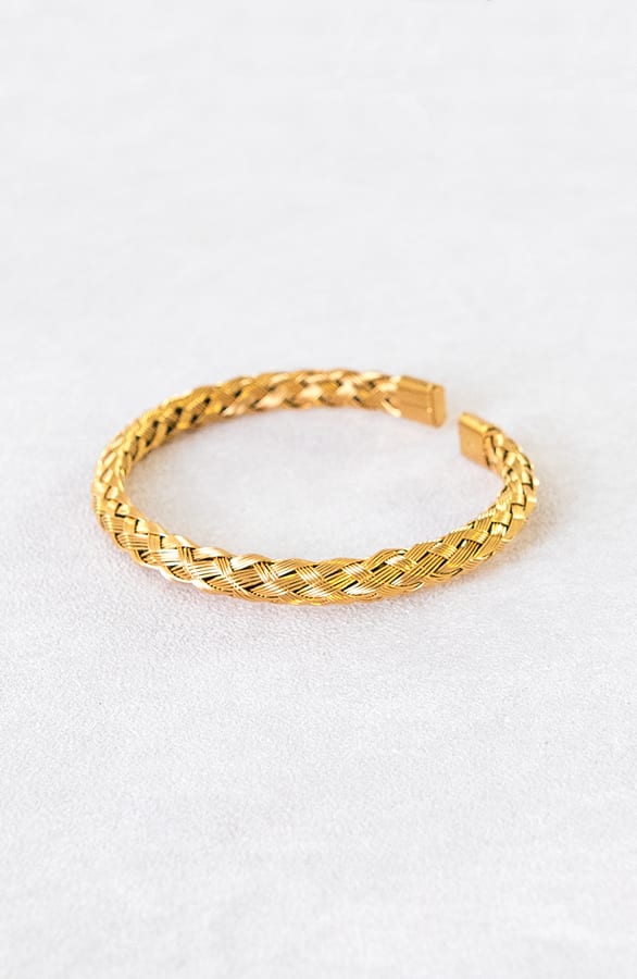 Rond Gevlochten Armband Tammy Goud – shoparchief