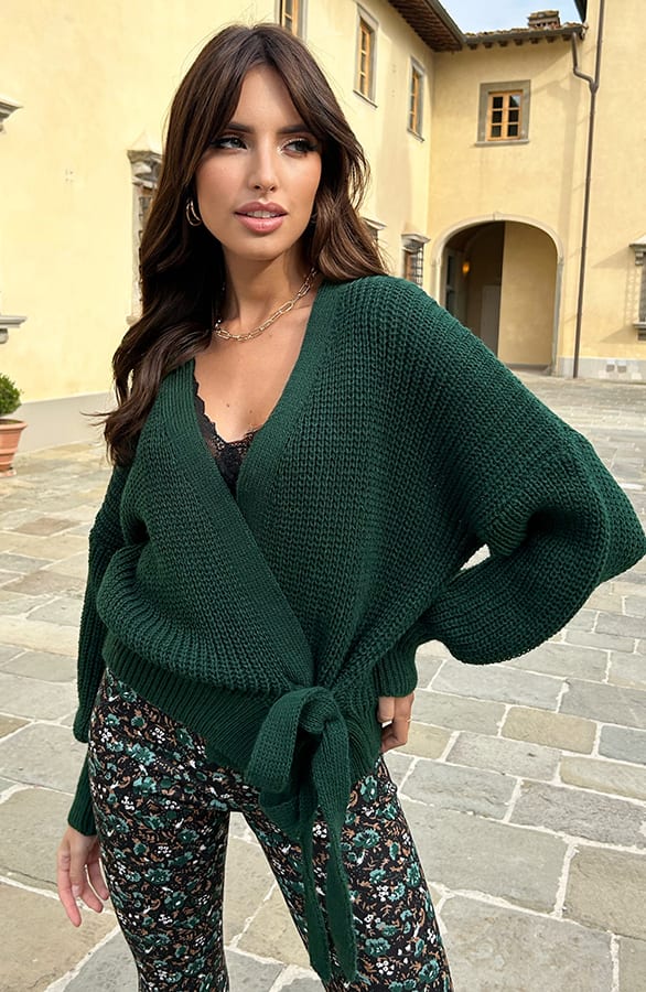 Strik Vest Ruby Smaragdgroen – shoparchief