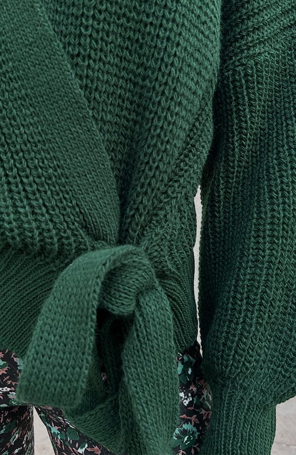 Strik Vest Ruby Smaragdgroen – shoparchief — foto 6