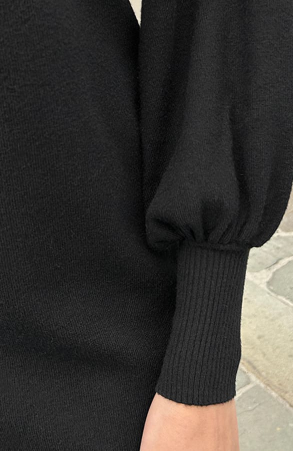 Tuniek Met Ballonmouwen Ciara Zwart – shoparchief — foto 6