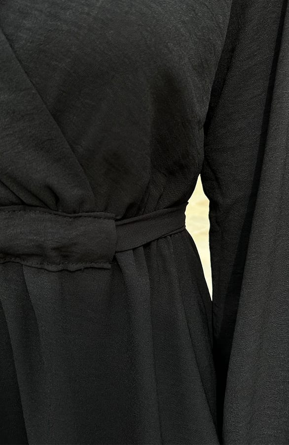V-hals Jurk Kate Zwart – shoparchief — foto 5