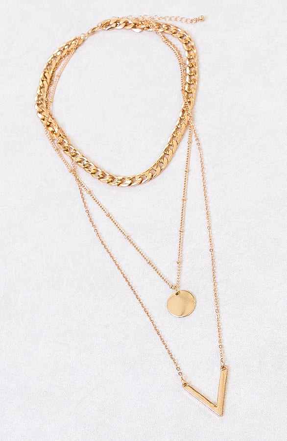 V laagjes Ketting Caren Goud – shoparchief