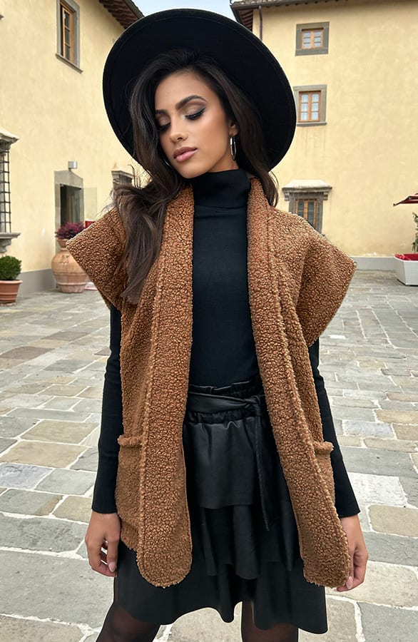 Teddy Gilet Pocket Lou Camel – shoparchief — foto 2
