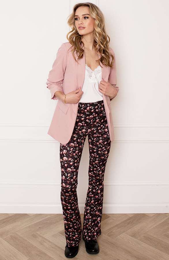Janine Flared Broek Flower Dust Roze – shoparchief — foto 7