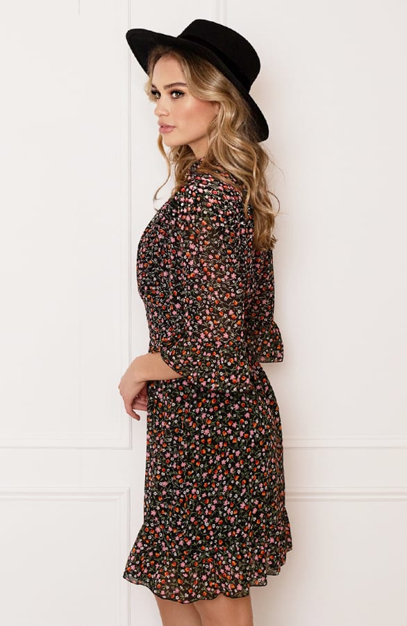 Bloemenprint Ruches Jurk Fenna – shoparchief — foto 3
