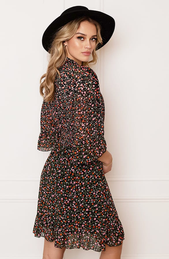 Bloemenprint Ruches Jurk Fenna – shoparchief — foto 2