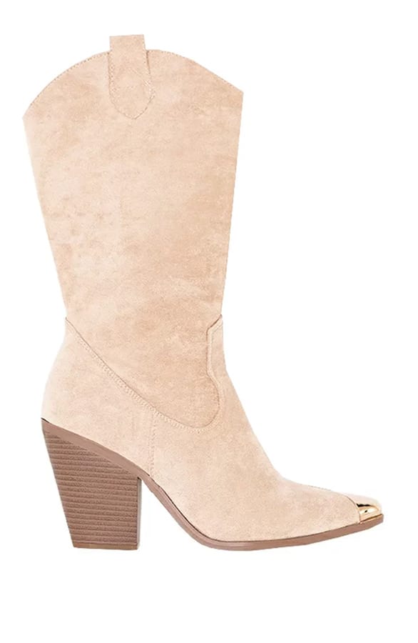 Cowboylaarzen Met Blokhak Lise Beige – shoparchief