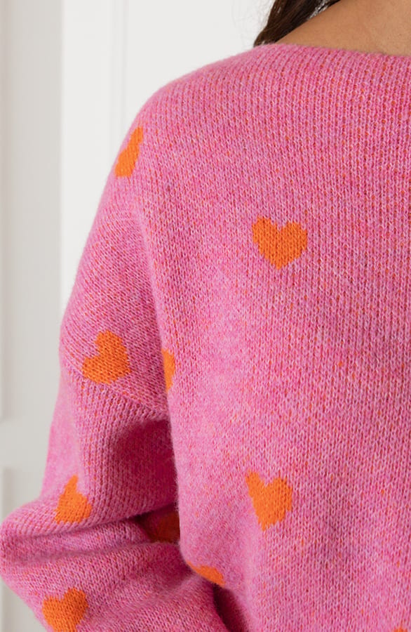 Hartjes Sweater Livia Roze Oranje – shoparchief — foto 7