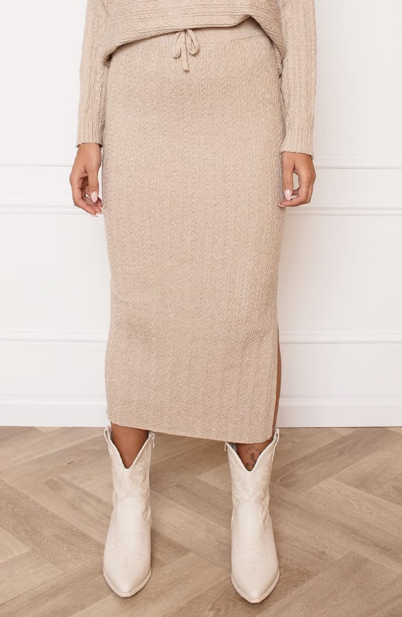 Twinset Kabelrok Maud Beige – shoparchief