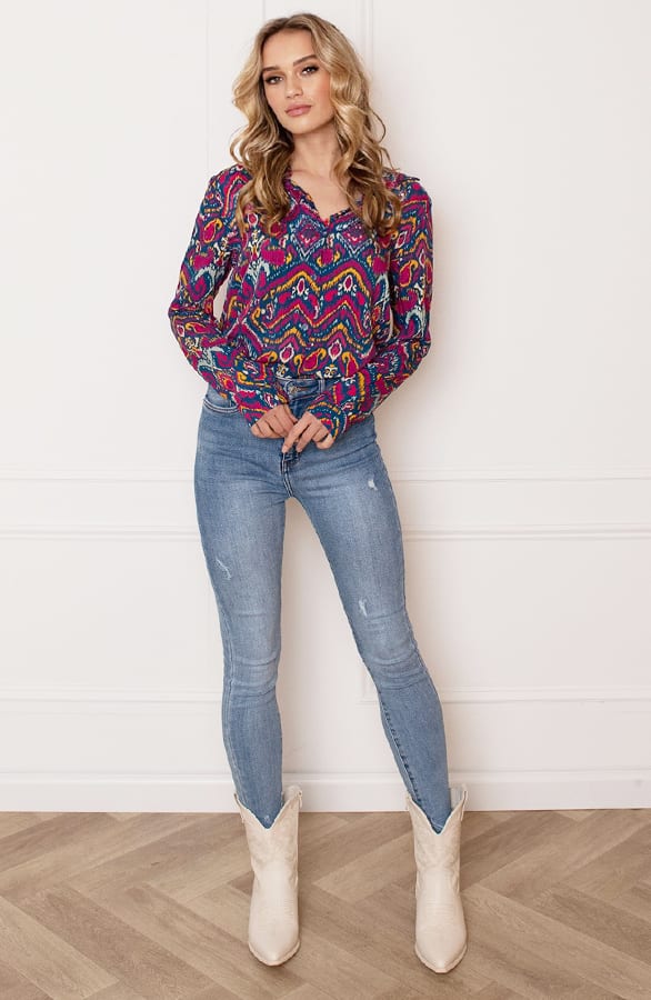 Multicolor Print Blouse Benthe – shoparchief — foto 5