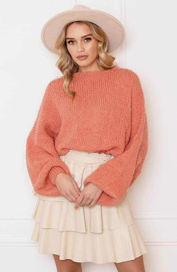 Oversized Knitted Trui Carli Koraal – shoparchief — foto 2