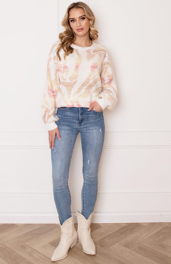 Print Sweater Charlie Beige – shoparchief — foto 5