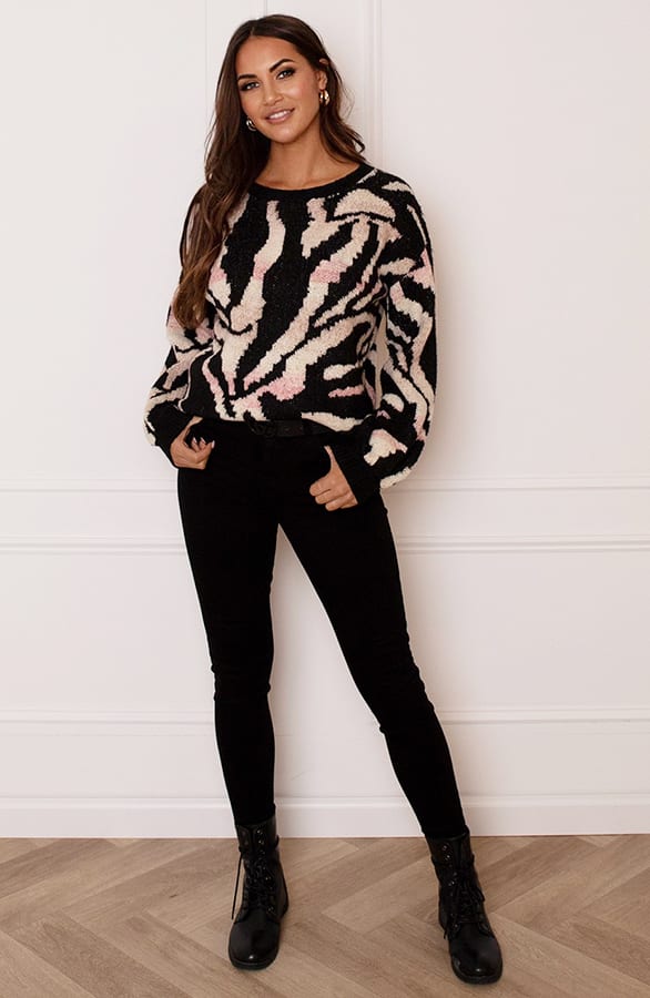 Print Sweater Charlie Zwart – shoparchief — foto 5