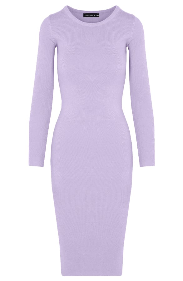 Ribstof Midi Jurk Mila Lila – shoparchief