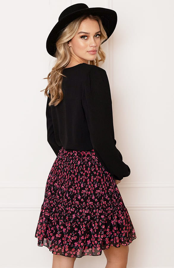 Rok Met Bloemen Print Esmee Zwart Roze – shoparchief — foto 4