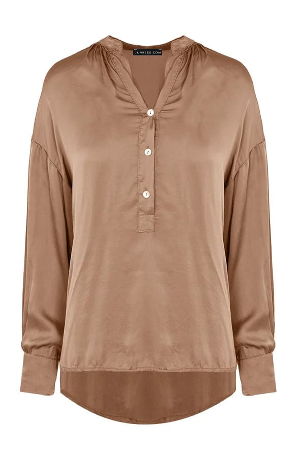 Satin Blouse Annabella Camel – shoparchief