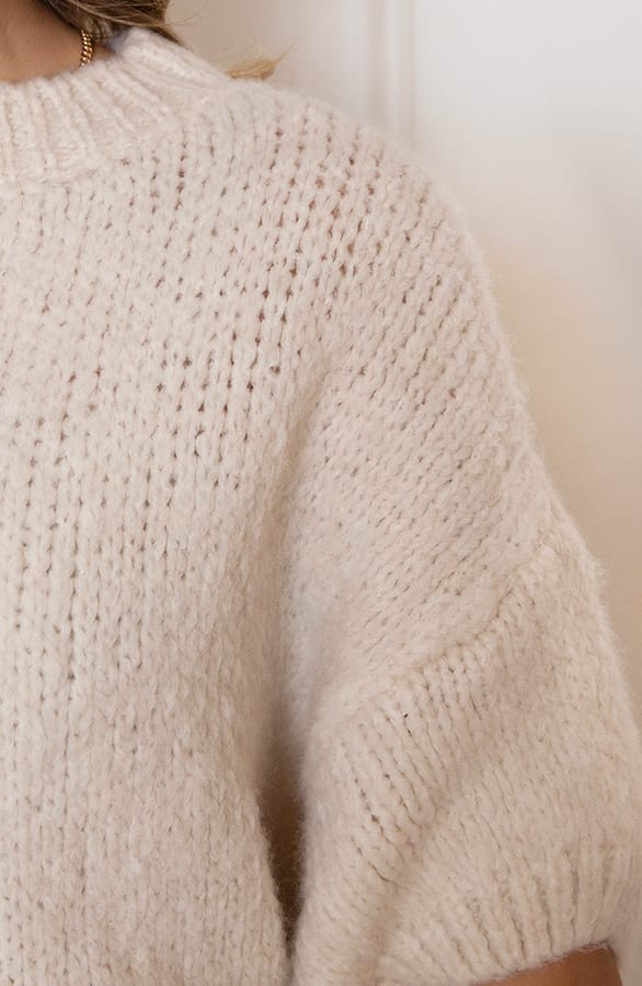 Soft Knitted Top Ella Ecru – shoparchief — foto 4