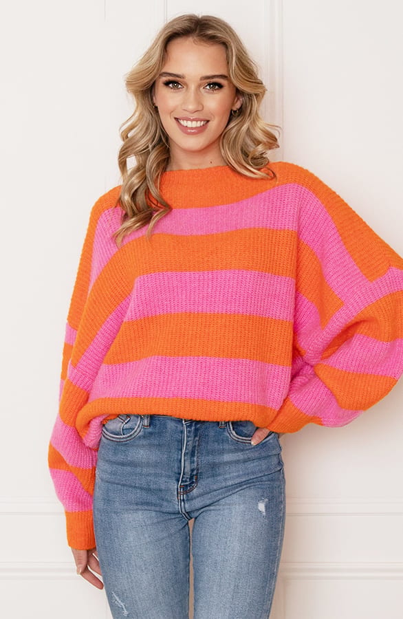 Strepen Trui Kimmy Roze Oranje – shoparchief — foto 2